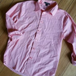 Boys Cotton Long Sleeve Button Up Shirt